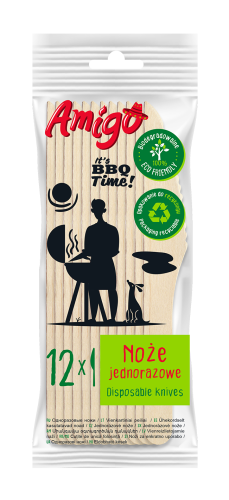 Amigo - Noże drewniane - szt. (12 sztuk)