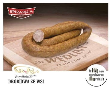 Nikpol Kiełbasa drobiowa ze wsi bezglutenowa - kg