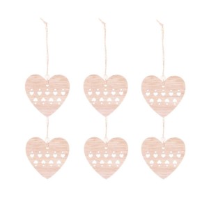 Zawieszka drewniana Serce - szt.