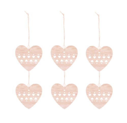 Zawieszka drewniana Serce - szt.