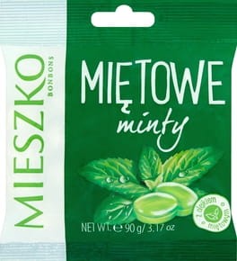 Mieszko - Karmelki o smaku miętowym - 90 g