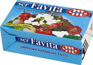 Mlekovita Favita Ser sałatkowo-kanapkowy tłusty - 270 g