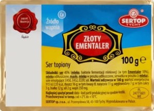 Sertop - Ser topiony Złoty Ementaler - 100 g