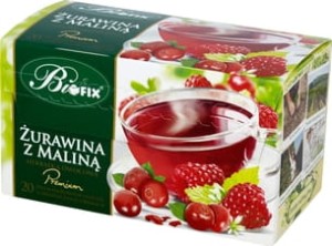 Bifix Żurawina z maliną Herbatka owocowa - 40 g (20 torebek)