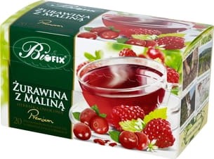 Bifix Żurawina z maliną Herbatka owocowa - 40 g (20 torebek)