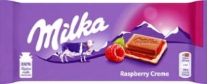 Milka - Czekolada mleczna Raspberry Creme - 100 g