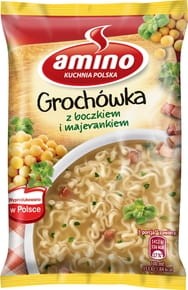 Amino - Zupa błyskawiczna grochówka z boczkiem i majerankiem - 65 g