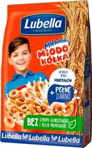 Lubella Mlekołaki Miodo Kółka Zbożowe kółka z miodem - 250 g