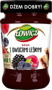 Łowicz - Dżem z owoców leśnych niskosłodzony - 280 g