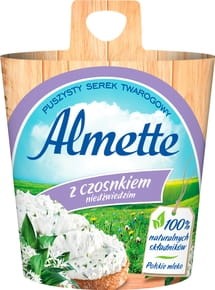 Almette - Puszysty serek twarogowy z czosnkiem niedźwiedzim - 150 g