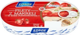 Łosoś Ustka - Filety z makreli w sosie pomidorowym - 175 g