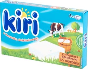 Kiri - Ser topiony z twarożku śmietankowego - 100 g (6 sztuk)