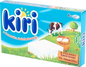 Kiri - Ser topiony z twarożku śmietankowego - 100 g (6 sztuk)