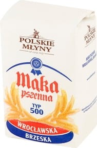 Polskie młyny - Mąka pszenna wrocławska brzeska typ 500 - 1 kg
