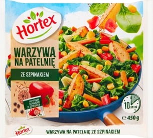 Hortex - Warzywa na patelnie ze szpinakiem - 450 g