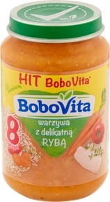 BoboVita - Warzywa z delikatną rybą po 8 miesiącu - 190g