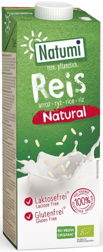 Natumi - Napój ryżowy bezglutenowy bez dodatku cukrów - 1 l