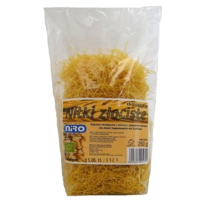 Niro - Makaron orkiszowy z kurkumą Nitki Złociste BIO - 250 g