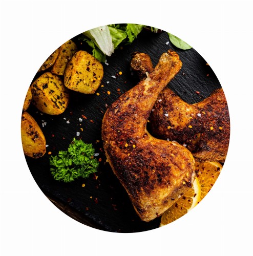 Zestaw Obiadowy - Udko, ziemniaczki, surówka - szt. (Wypiekany na miejscu)