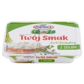 Piątnica Twój Smak Serek śmietankowy z ziołami - 135 g