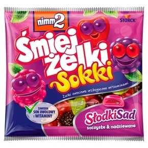 Nimm 2 Śmiejżelki Sokki - Słodki sad żelki owocowe wzbogacone witaminami - 90 g
