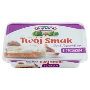 Piątnica Twój Smak Serek śmietankowy z czosnkiem - 135 g