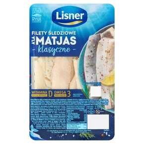 Lisner Śledź Atlantycki Filety a'la Matjas klasyczne - 220 g