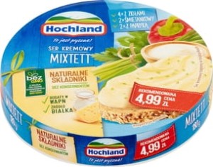 Hochland - Ser kremowy mixtett w trójkącikach - 180 g