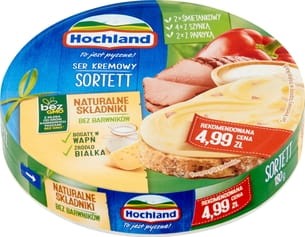 Hochland - Ser kremowy sortett w trójkącikach - 180 g