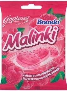 Goplana Brando - Malinki Cukierki o smaku malinowym - 90 g