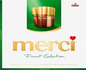 Merci - Finest selection kolekcja czekoladek z migdałami - 250 g