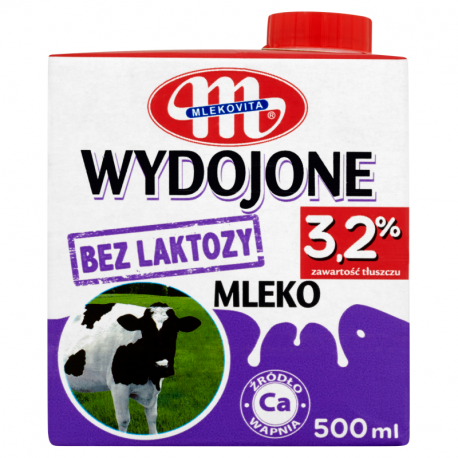 Mlekovita Wydojone Mleko bez laktozy 3,2% - 500 ml