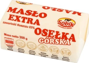 Sobik Masło Extra osełka górska - 300 g