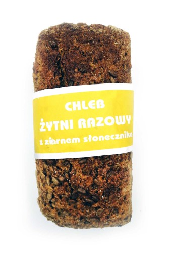 Piekarnia Kwaśna-Bartków - Chleb żytni razowy z ziarnem słonecznika - 500 g