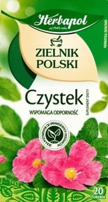 Herbapol Zielnik Polski Suplement diety herbatka ziołowa Czystek - 40 g (20 torebek)