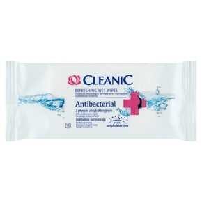 Cleanic - Chusteczki odświeżające z płynem antybakteryjnym - szt (15 sztuk)