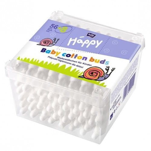 Bella Baby Happy - Patyczki higieniczne dla dzieci - szt. (56 sztuk)