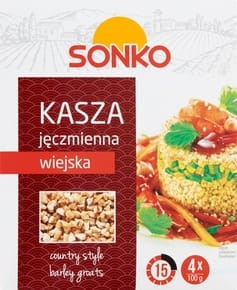 Sonko - Kasza jęczmienna wiejska - 400 g (4 x 100 g)