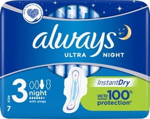 Always Ultra Night Podpaski higieniczne - 7 sztuk