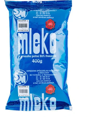 OSM Siedlce - Mleko w proszku 26 % - 400 g