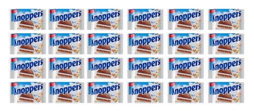 Knoppers - Wafelek mleczno-orzechowy - 25 g (24 sztuki)