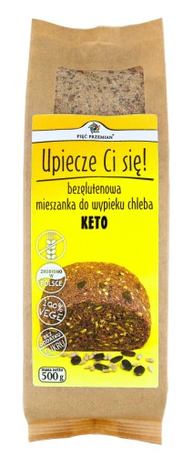 Pięć Przemian - Mieszanka do wypieku chleba KETO bezglutenowa - 500 g