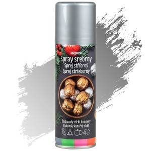 Spray dekoracyjny srebrny - szt