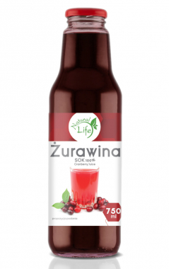 Biolife - Sok 100% żurawina - 750 ml