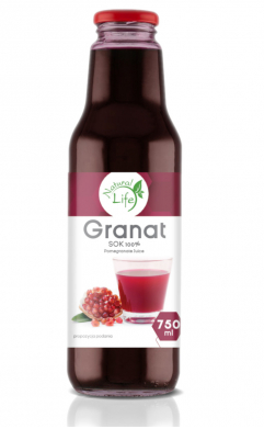 Natural Life - Sok 100% Granat - 750 ml