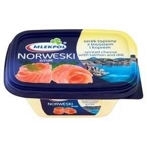 Mlekpol - Serek topiony z łososiem i koprem Norweski smak - 150 g