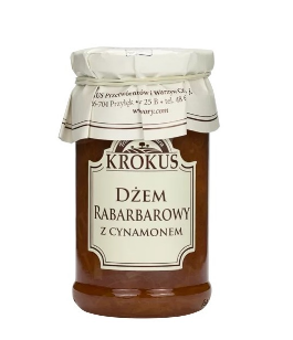 Krokus - Dżem rabarbarowy z cynamonem bezglutenowy - 235 g