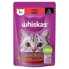 Whiskas - Saszetka Sos Z Wołowiną - 85 g