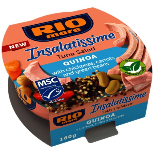 RIO mare Insalatissime Quinoa - Gotowe danie z warzyw i tuńczyka - 160 g