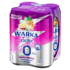 Warka Radler - Ananas i marakuja Piwo bezalkoholowe - 2 l (4 x 500 ml)